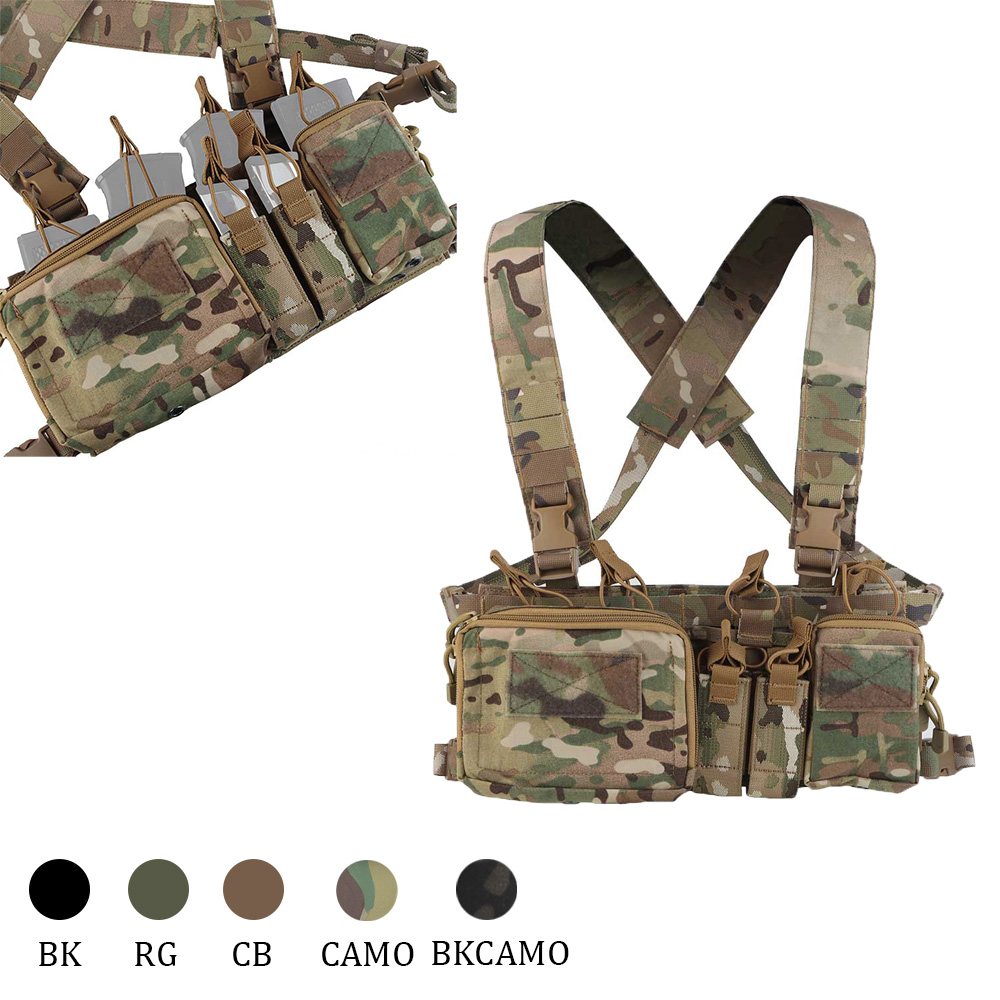 Heavy Equipment Manufacturers - OphidiaTac D3CRH Borstmontage Vestuitrusting Uitgebreide AirsoftVest