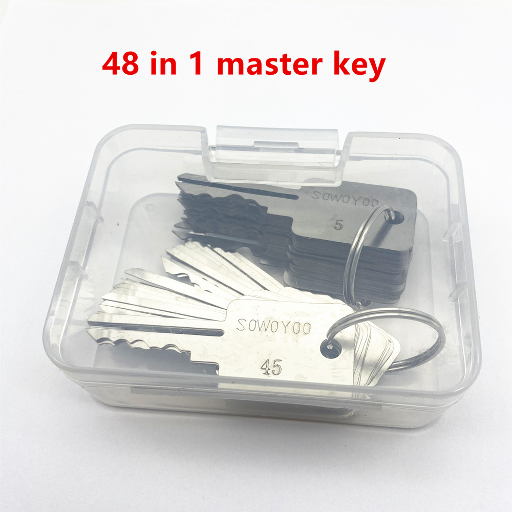 Heavy Equipment Keys Master Set - voor professionele slotenmaker 48-in-1 universele hoofdsleutelset
