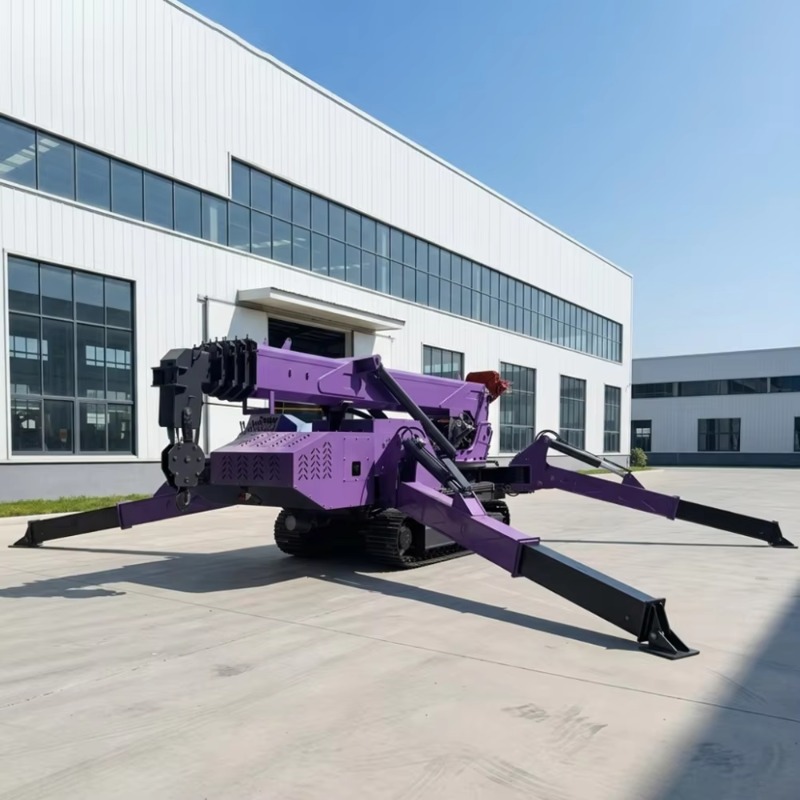 Compact Crawler Boom Lift - 3-tons spinnenrupskraan, 10m hefhoogte, hydraulische aandrijving,
