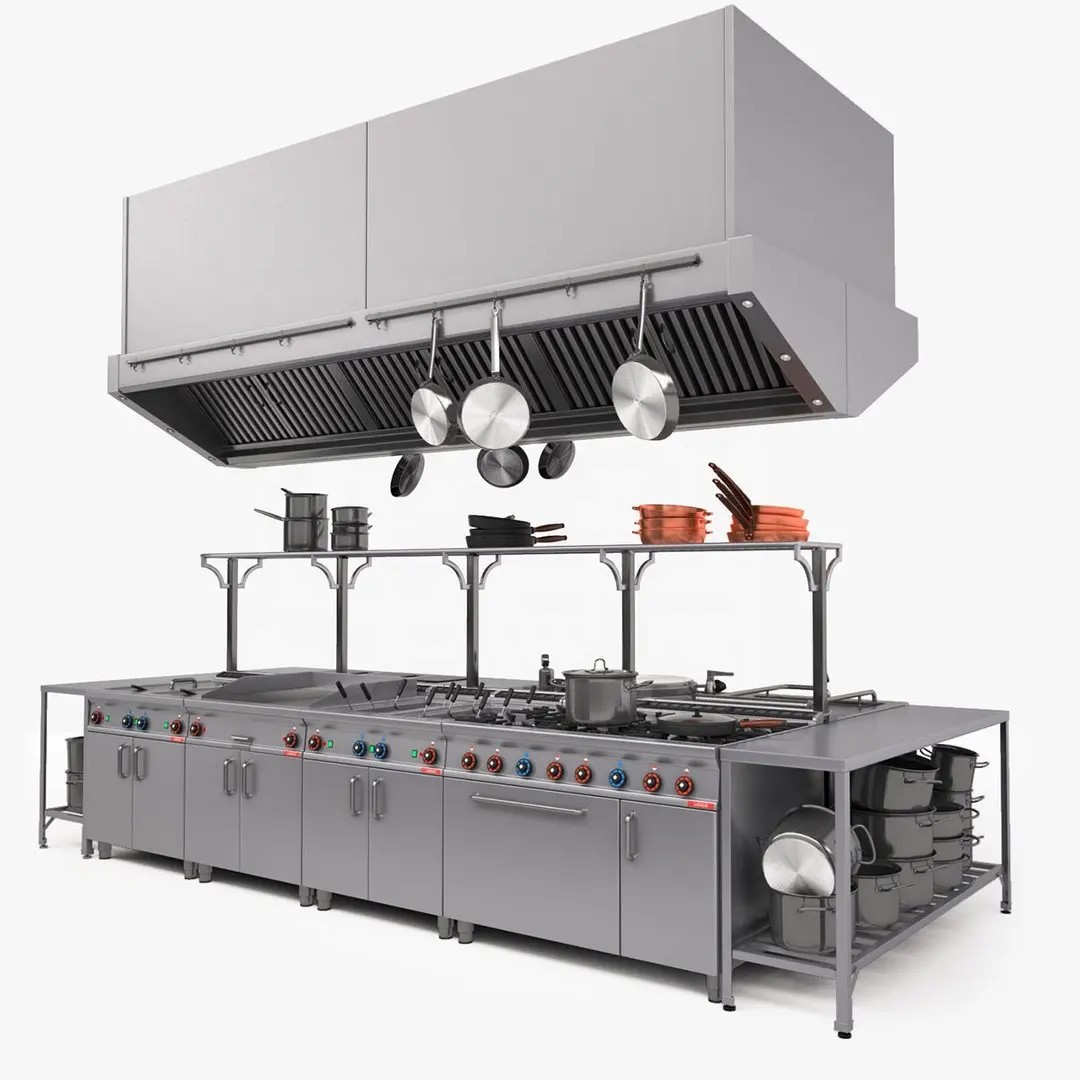Heavy Equipment Kitchen - Westerse roestvrijstalen zware professionele commerciële hotelschool