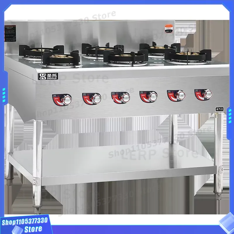 Commerciële 6-pits gasfornuis  - Heavy Equipment Kitchen recensie en prijs