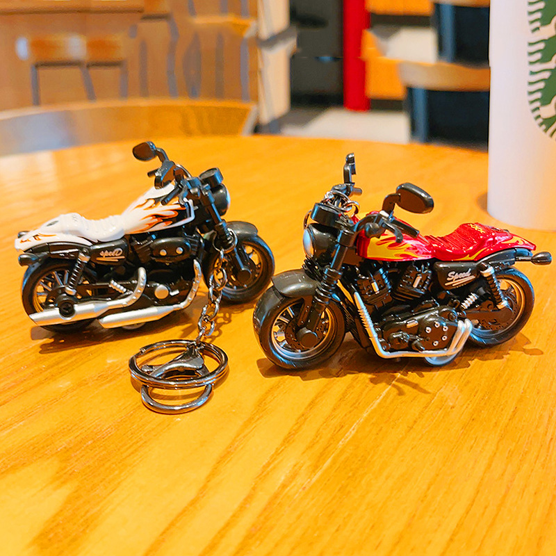 Cartoon Mini Harley Motorfiets - Heavy Equipment Keychain recensie en prijs