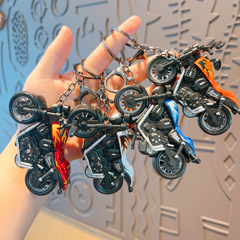 Cartoon Mini Harley Motorfiets - Heavy Equipment Keychain recensie en prijs
