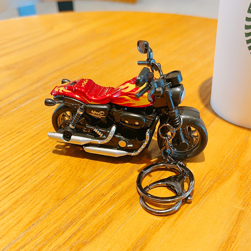 Cartoon Mini Harley Motorfiets - Heavy Equipment Keychain recensie en prijs